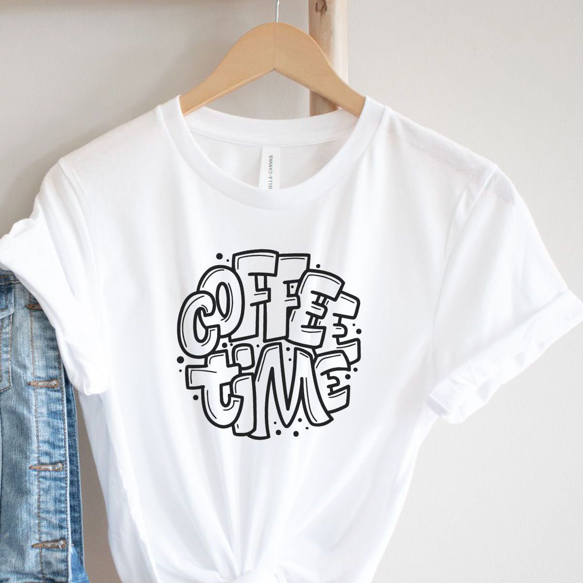 Coffee Time Women T Shirt Casual