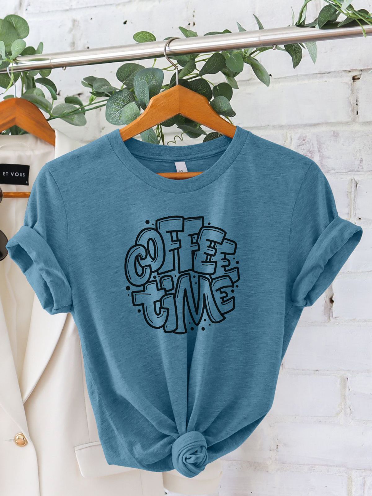 Coffee Time Women T Shirt Casual