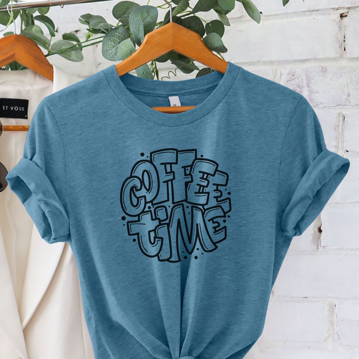 Coffee Time Women T Shirt Casual