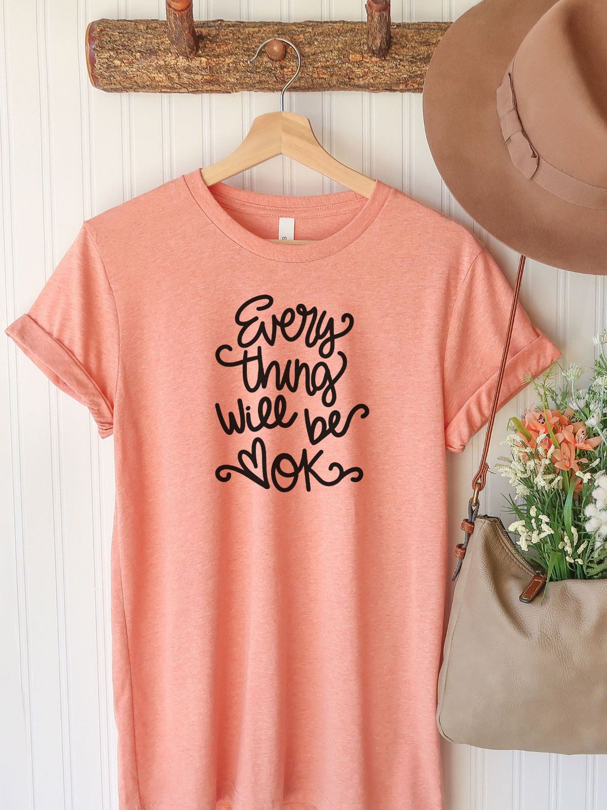 Everything Will Be OK Womens T-shirt Casual
