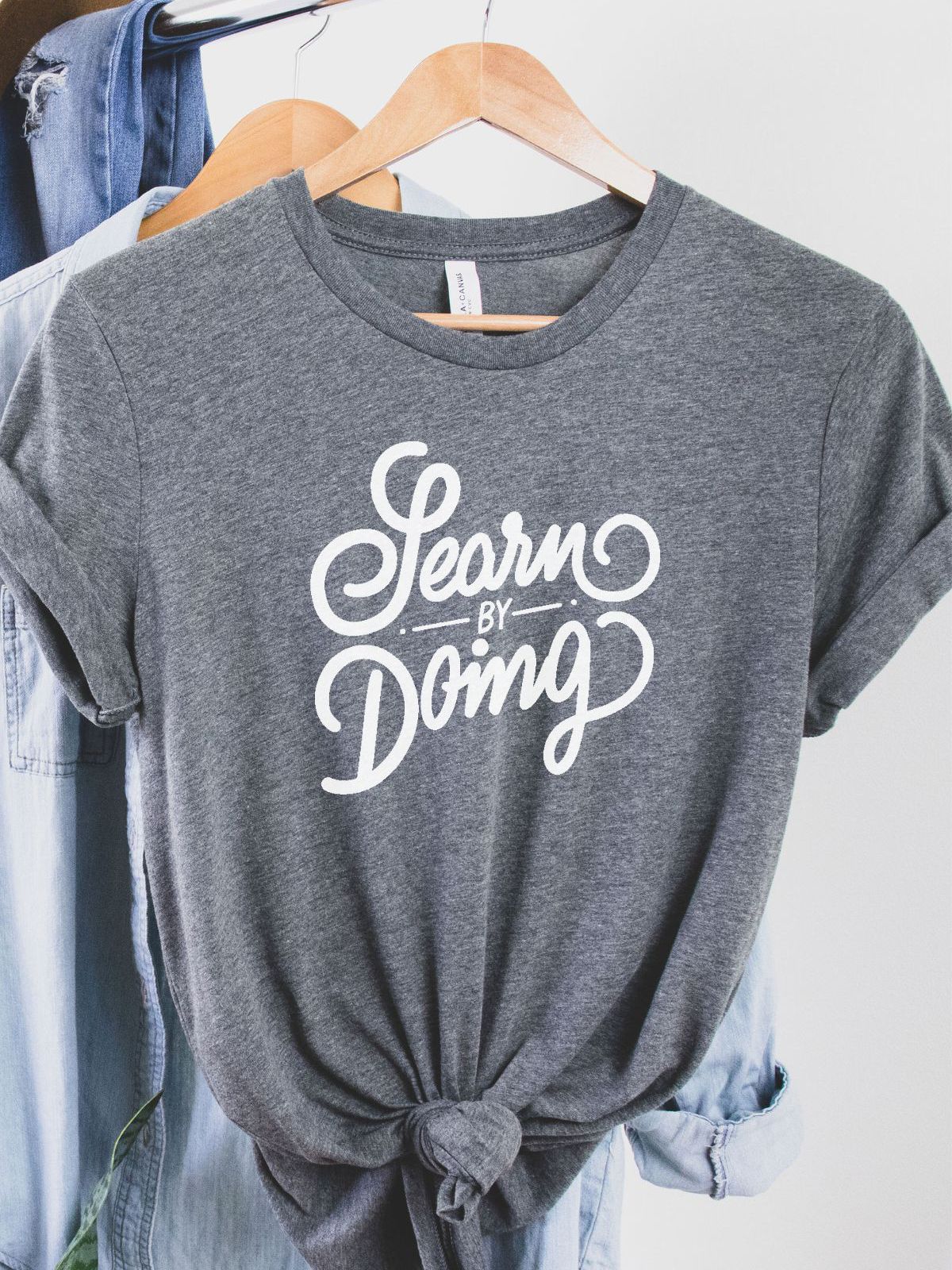 Learn by Doing Womens T-Shirt Casual