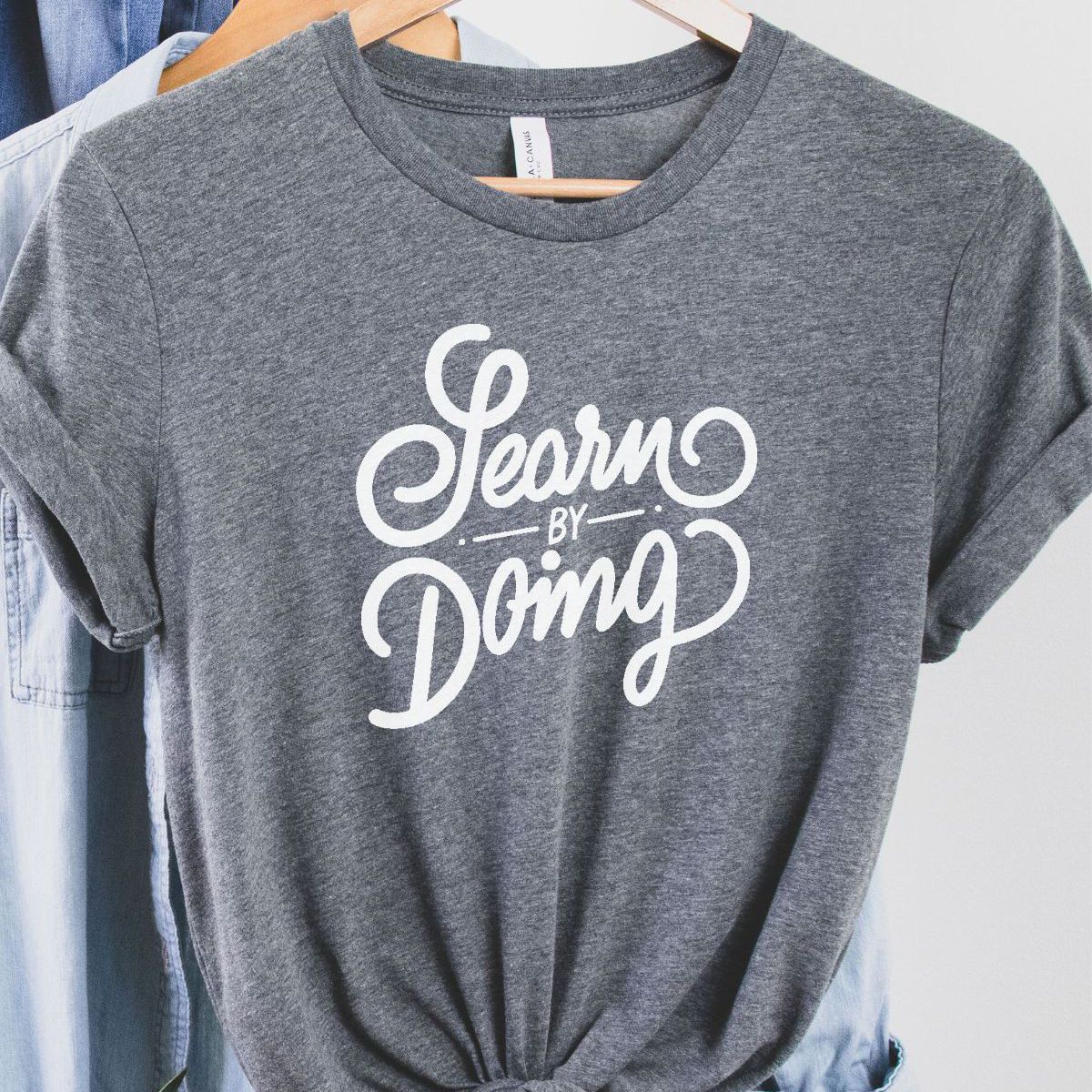 Learn by Doing Womens T-Shirt Casual