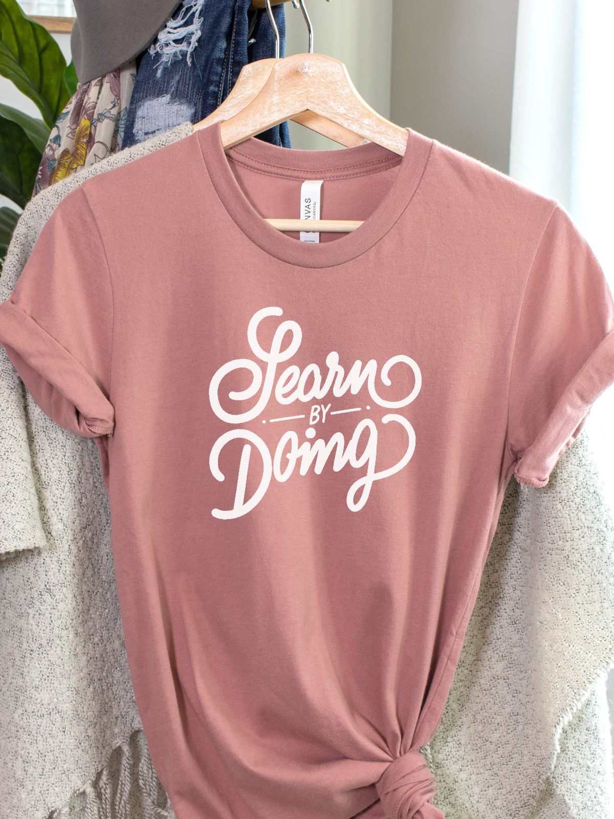 Learn by Doing Womens T-Shirt Casual
