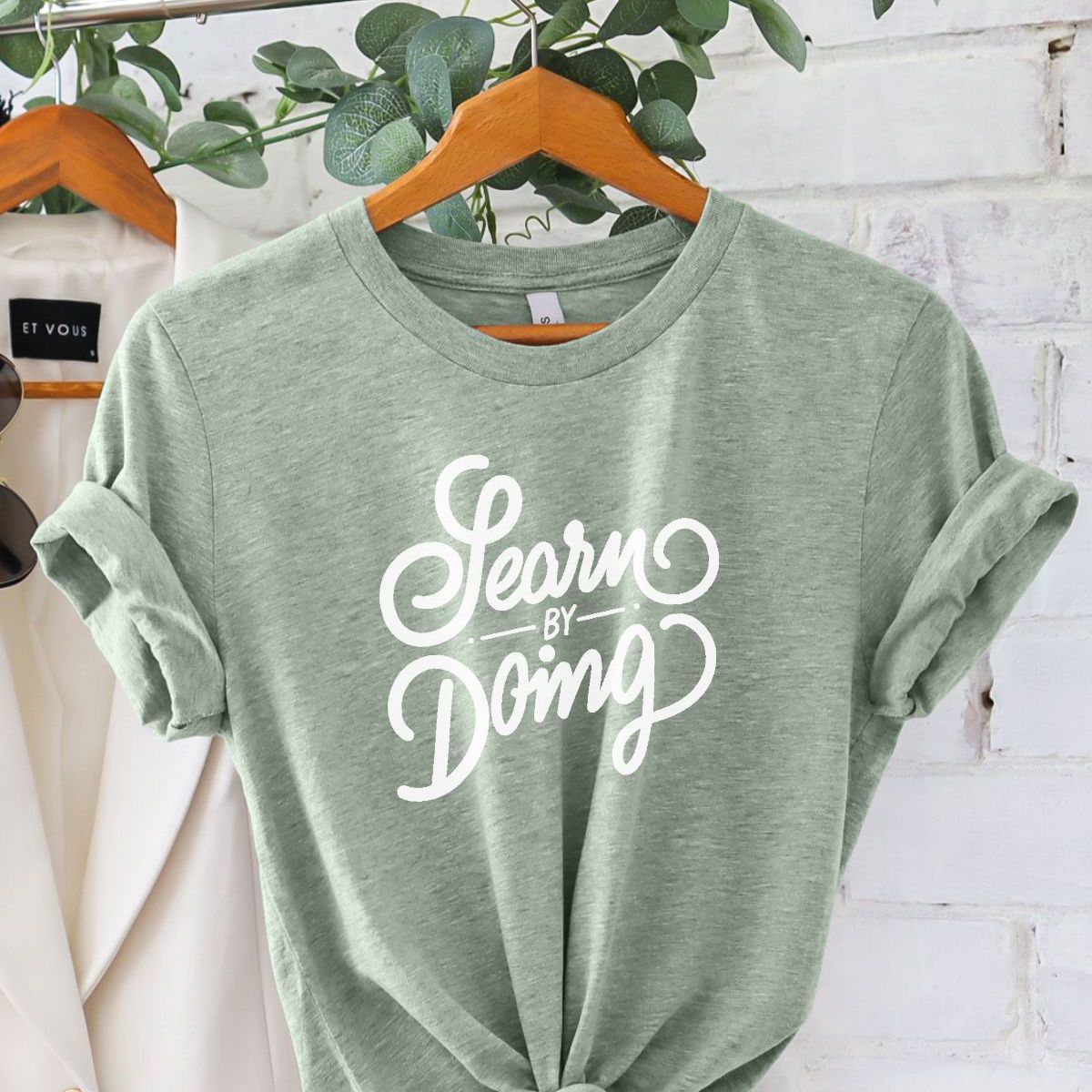 Learn by Doing Womens T-Shirt Casual