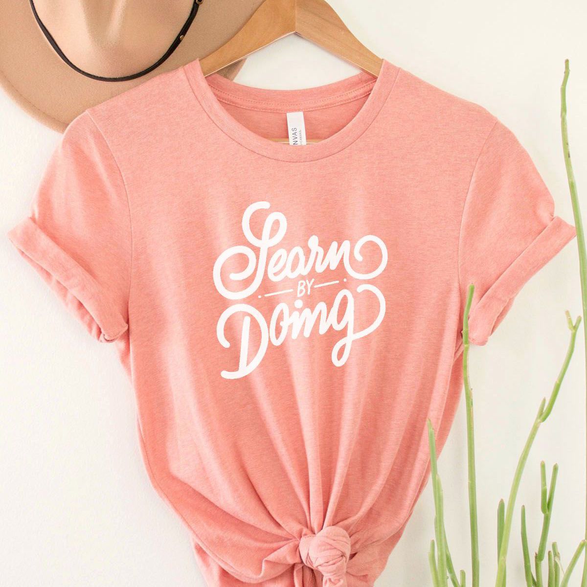 Learn by Doing Womens T-Shirt Casual
