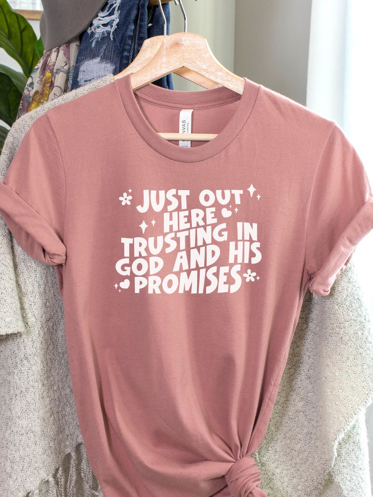 Trust God Womens T-Shirt Casual