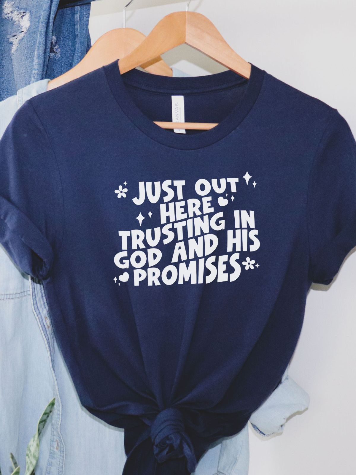 Trust God Womens T-Shirt Casual