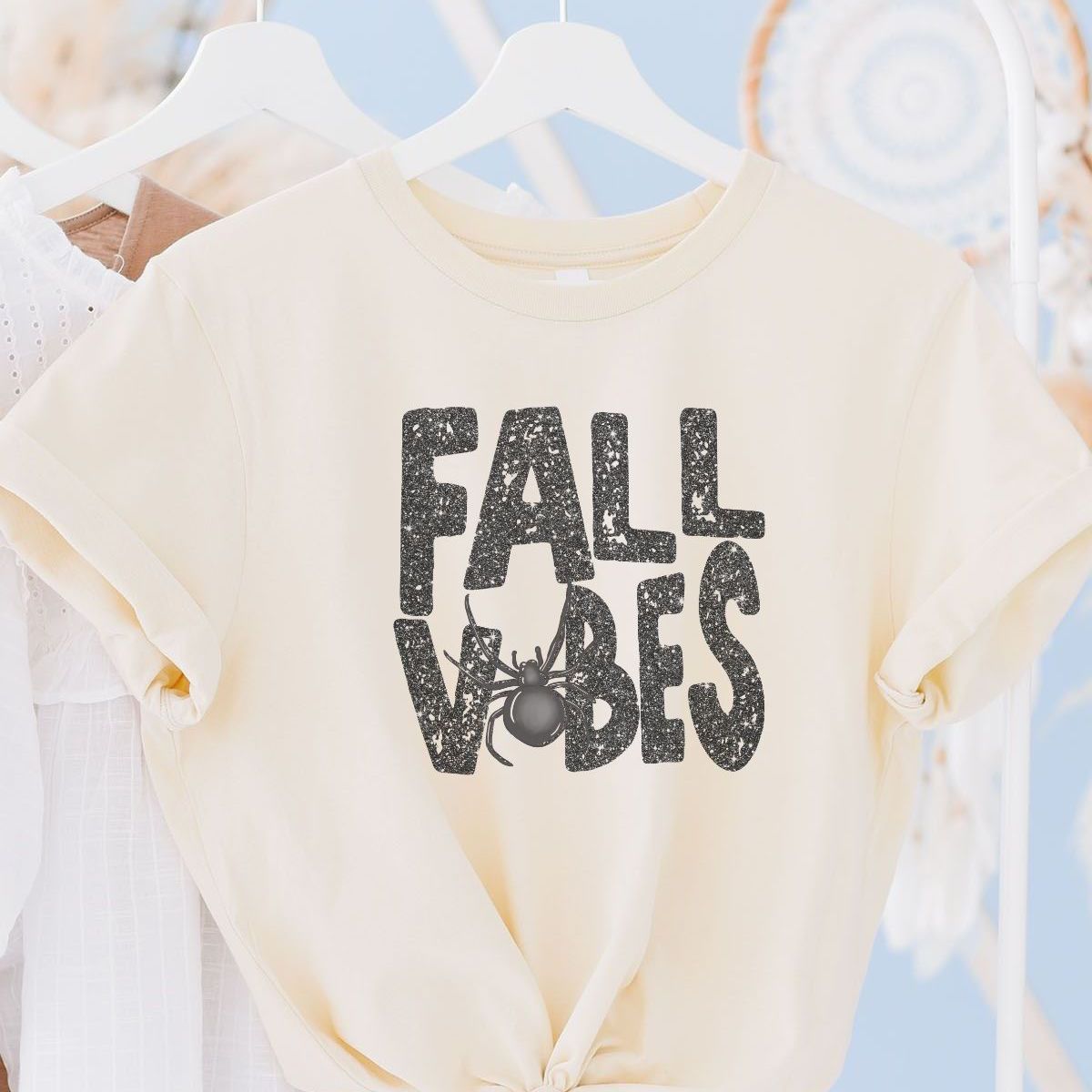 Fall Vibes Womens T-Shirt Halloween