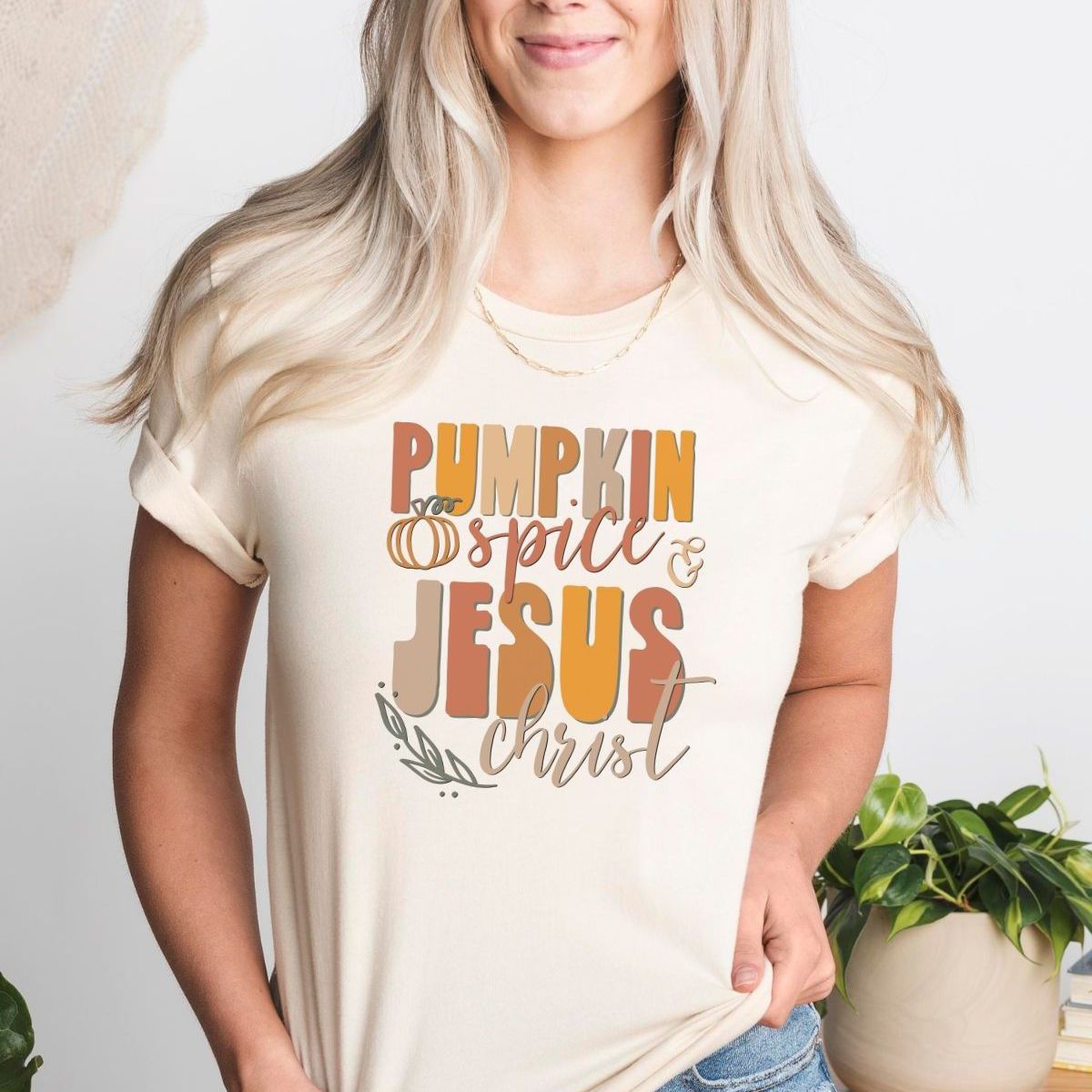 Pumpkin Spice Jesus Womens Tee Fall