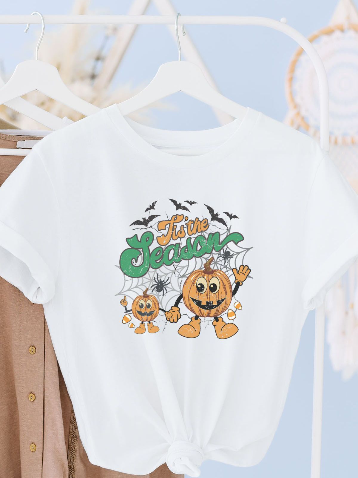 Tis the Season Womens T-Shirt Halloween
