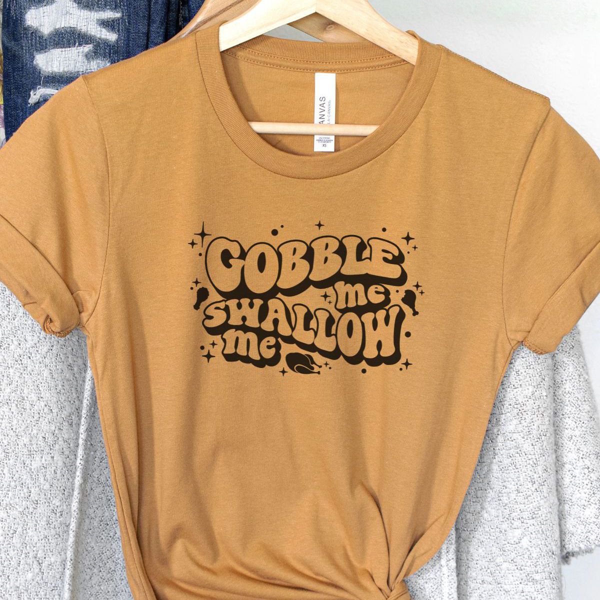 Gobble Me Swallow Me Womens Shirt Thanksgiving