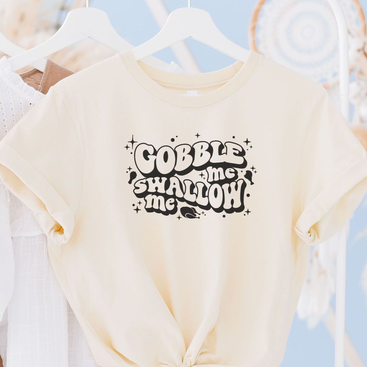 Gobble Me Swallow Me Womens Shirt Thanksgiving