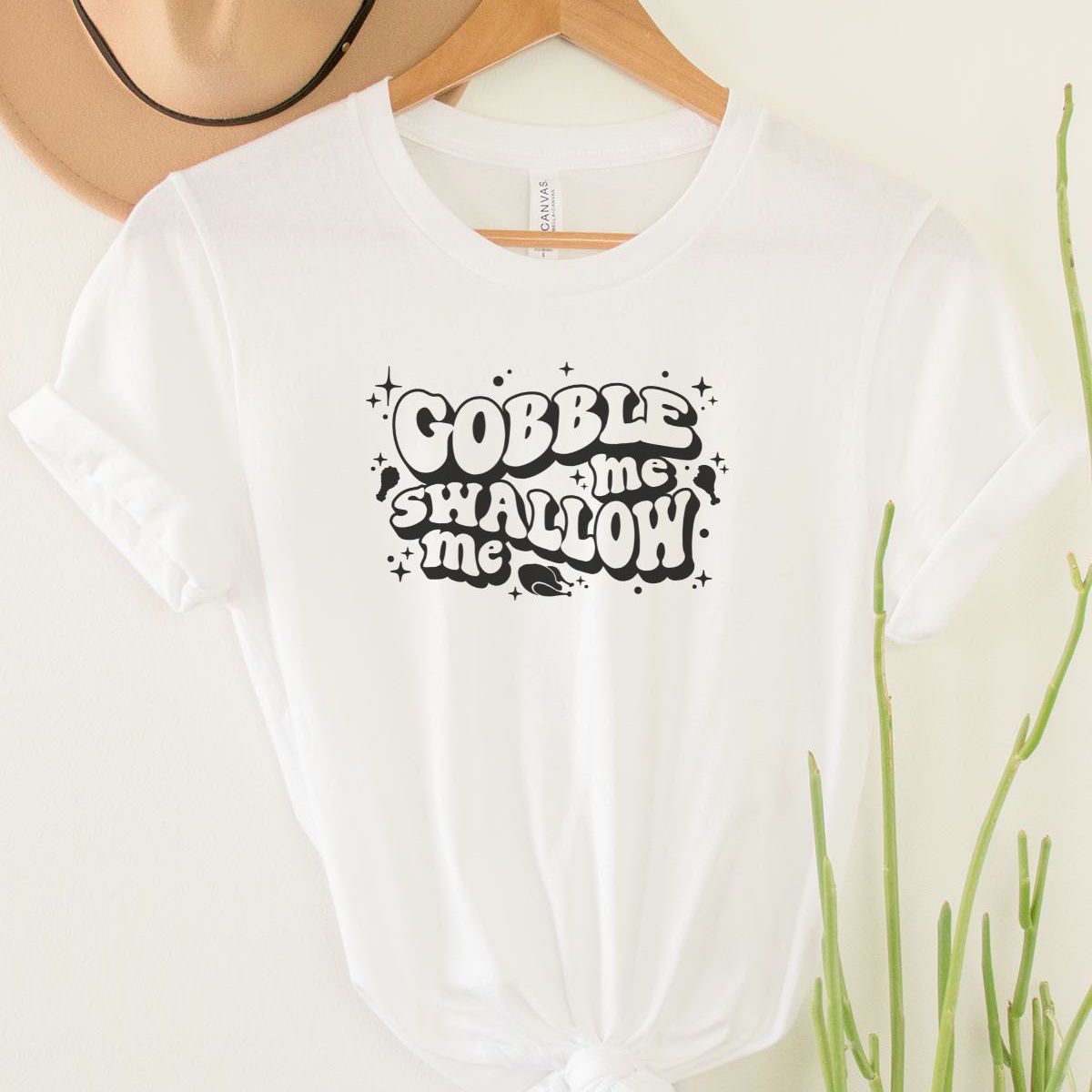 Gobble Me Swallow Me Womens Shirt Thanksgiving