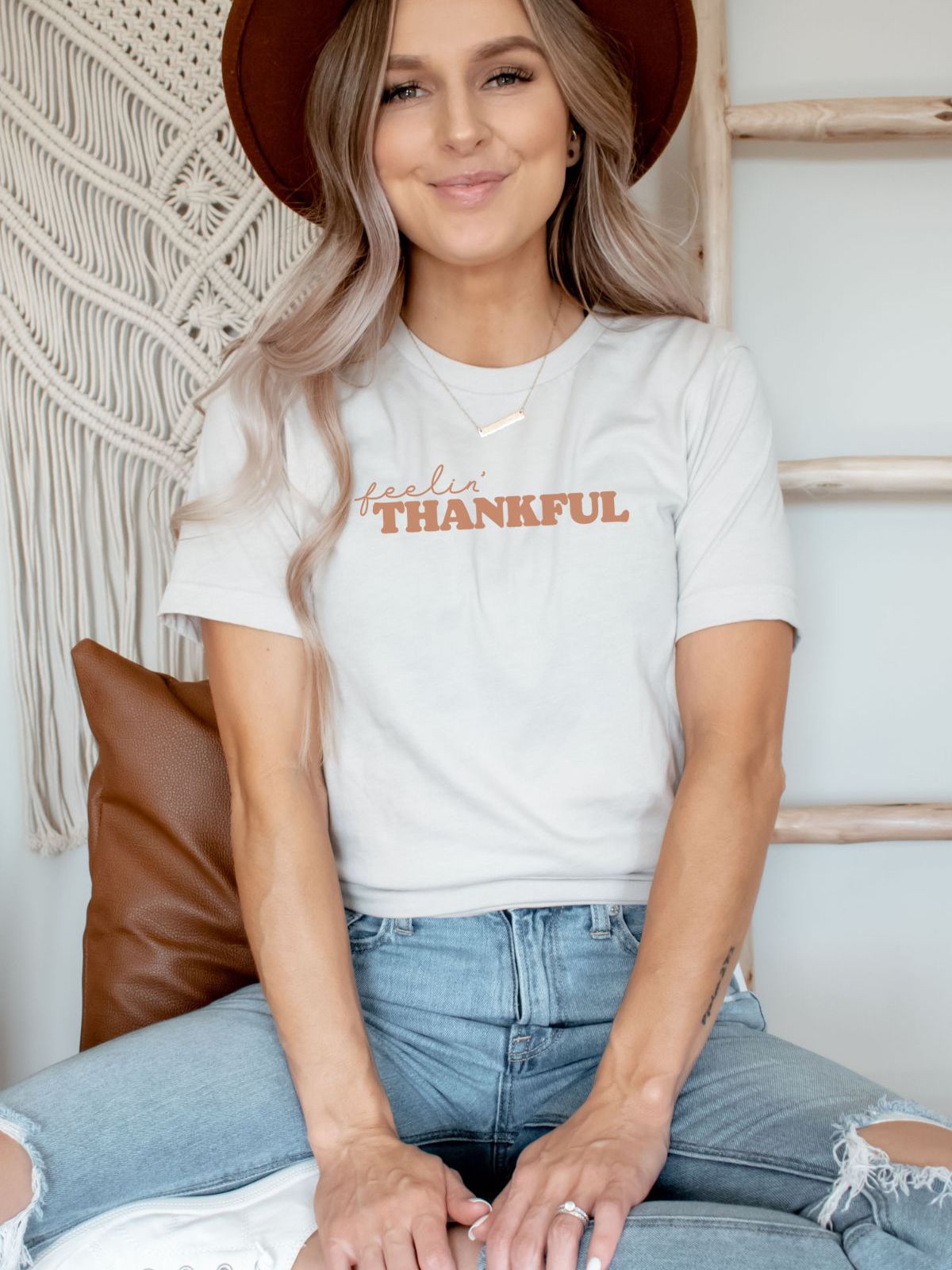 Feelin Thankful Womens Tee Thanksgiving