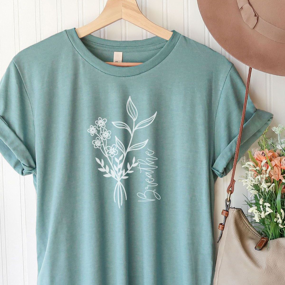 Floral Graphic Relaxed Fit T Shirt