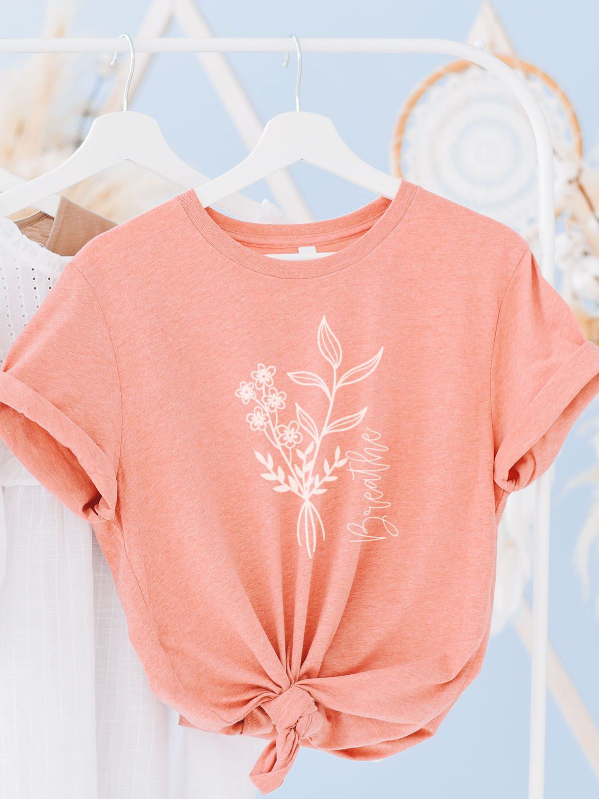 Floral Graphic Relaxed Fit T Shirt