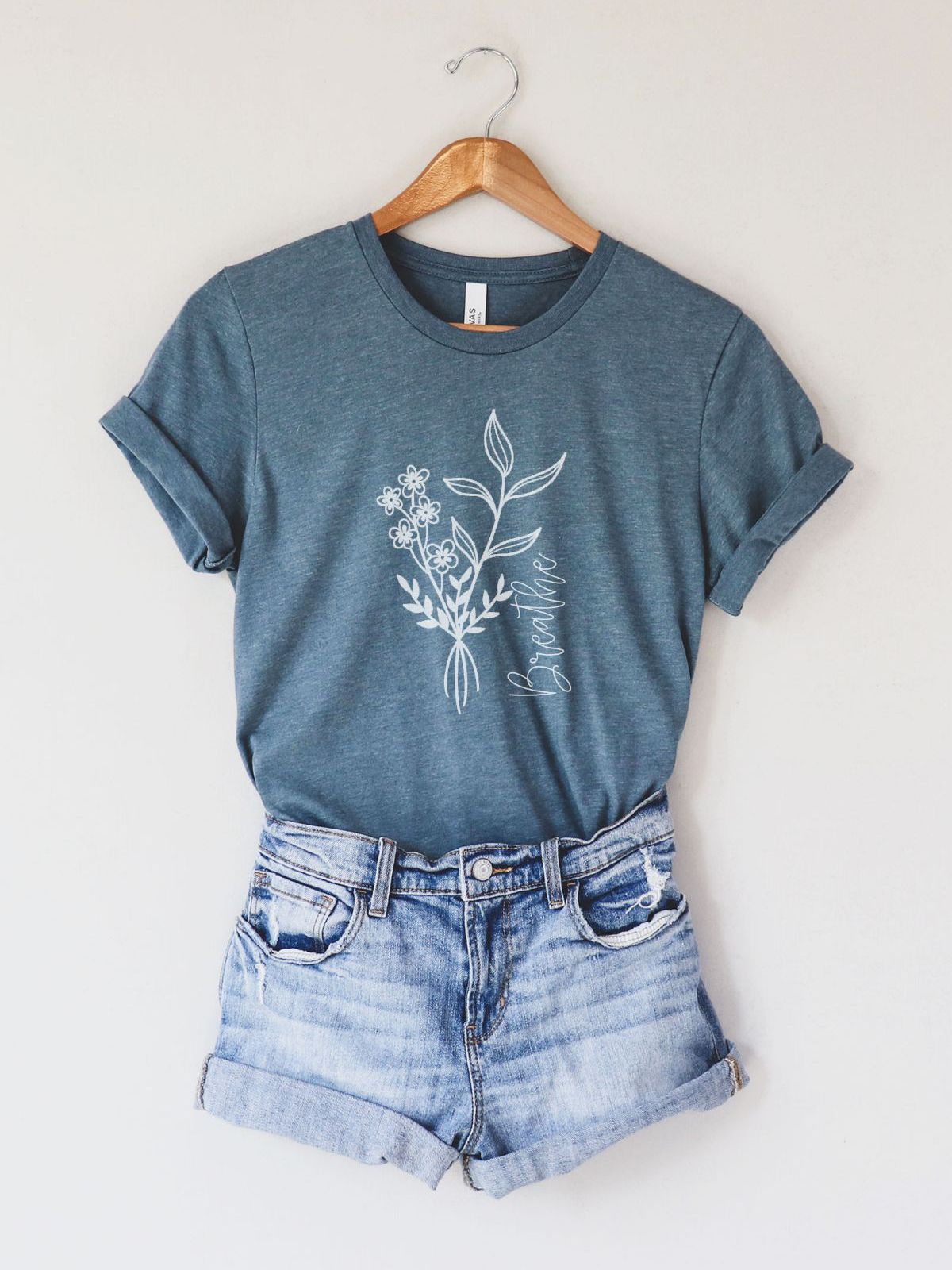 Floral Graphic Relaxed Fit T Shirt