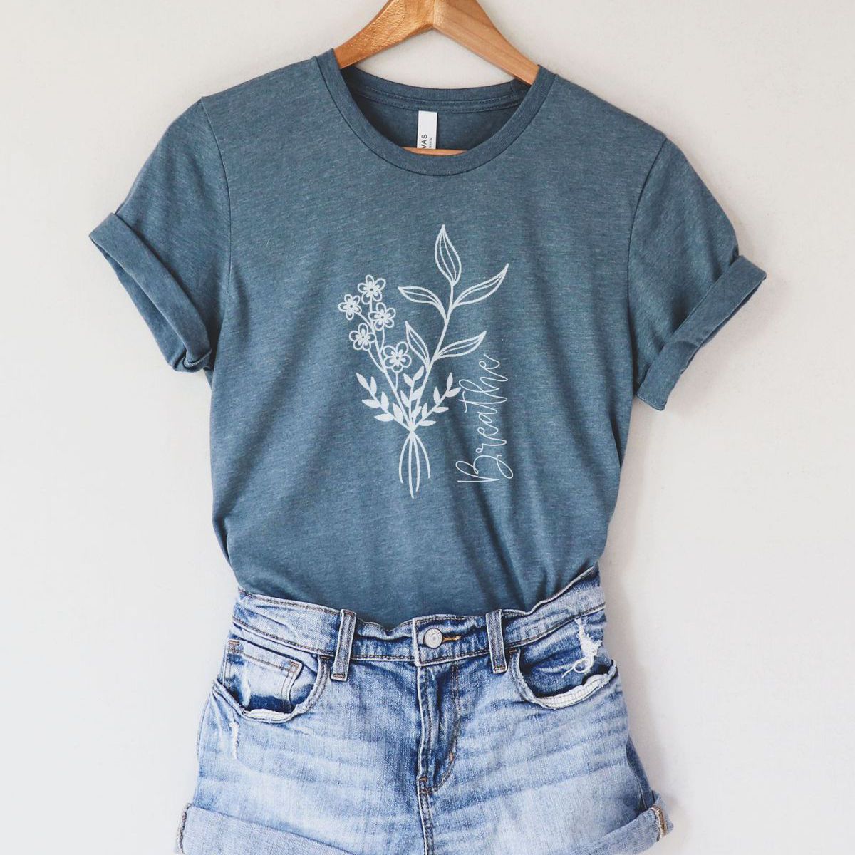 Floral Graphic Relaxed Fit T Shirt