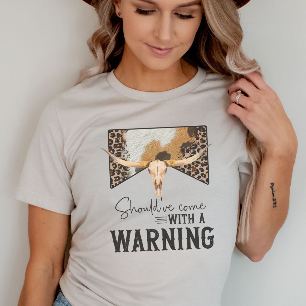 Cowgirl Women's T-Shirt Warning