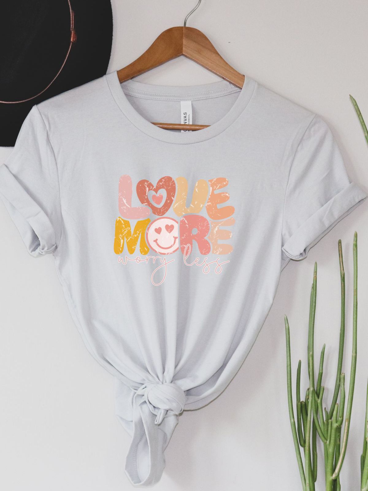 Love More Worry Less T Shirt