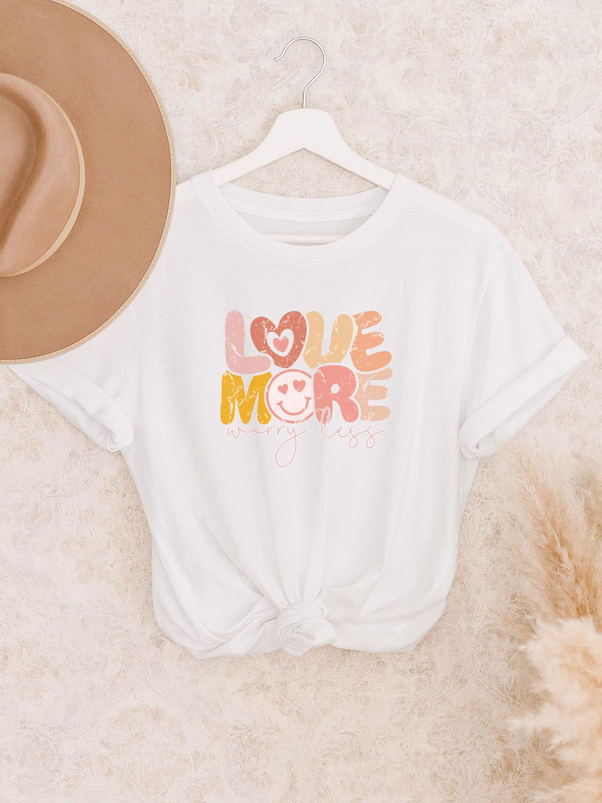 Love More Worry Less T Shirt