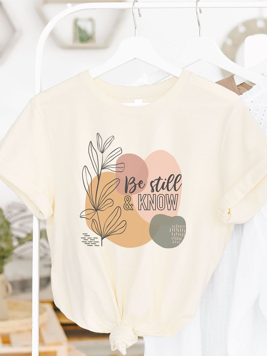 Be Still & Know Womens T-Shirt