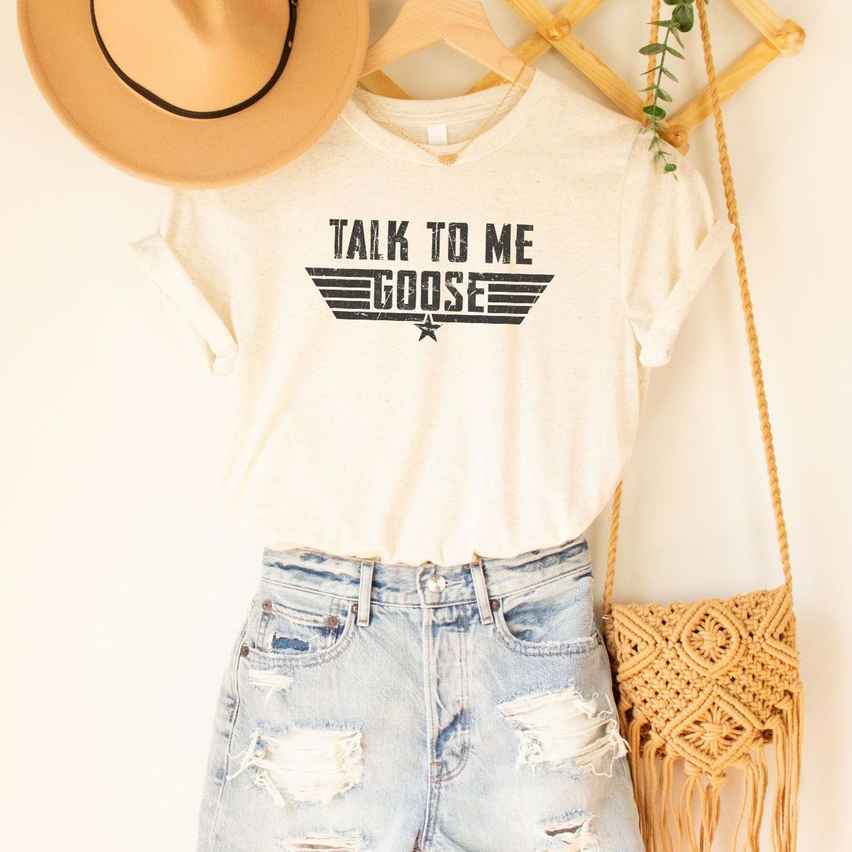 Talk to Me Goose Womens T-Shirt Casual
