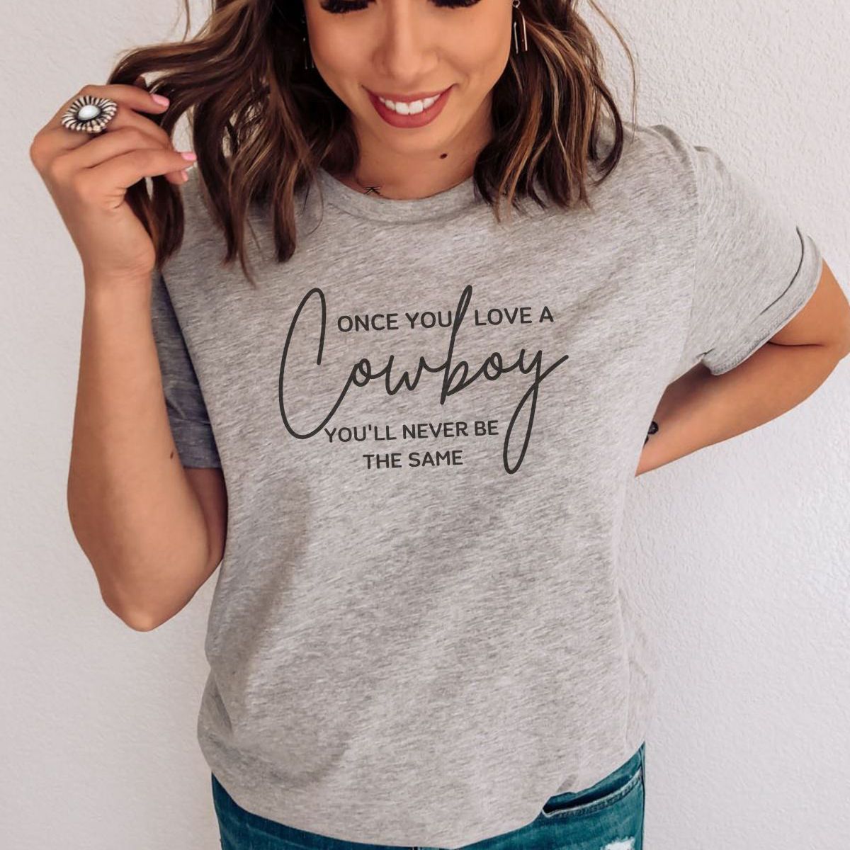 Cowboy Women T-Shirt Casual
