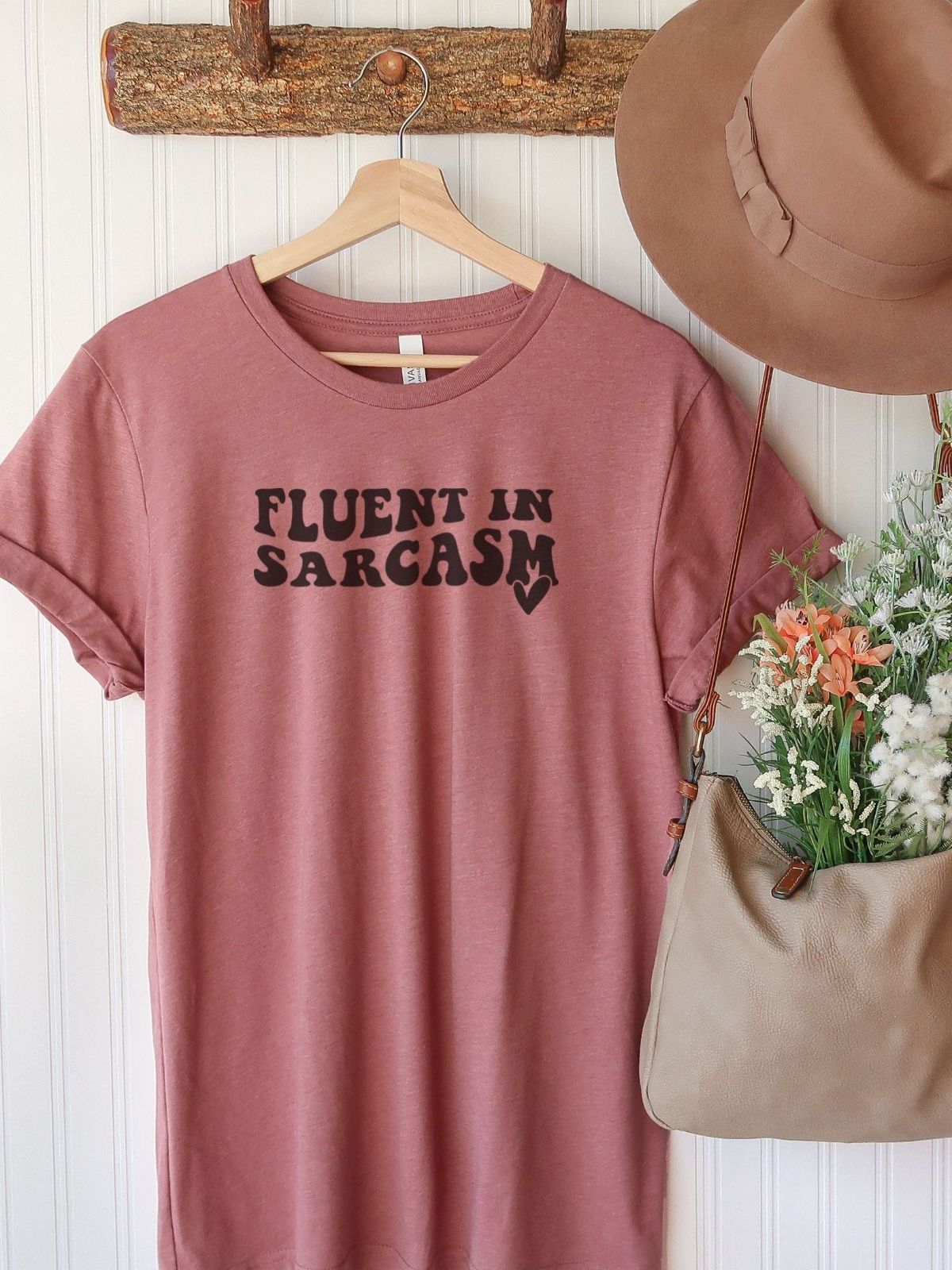 Fluent in Sarcasm Womens T-Shirt Casual
