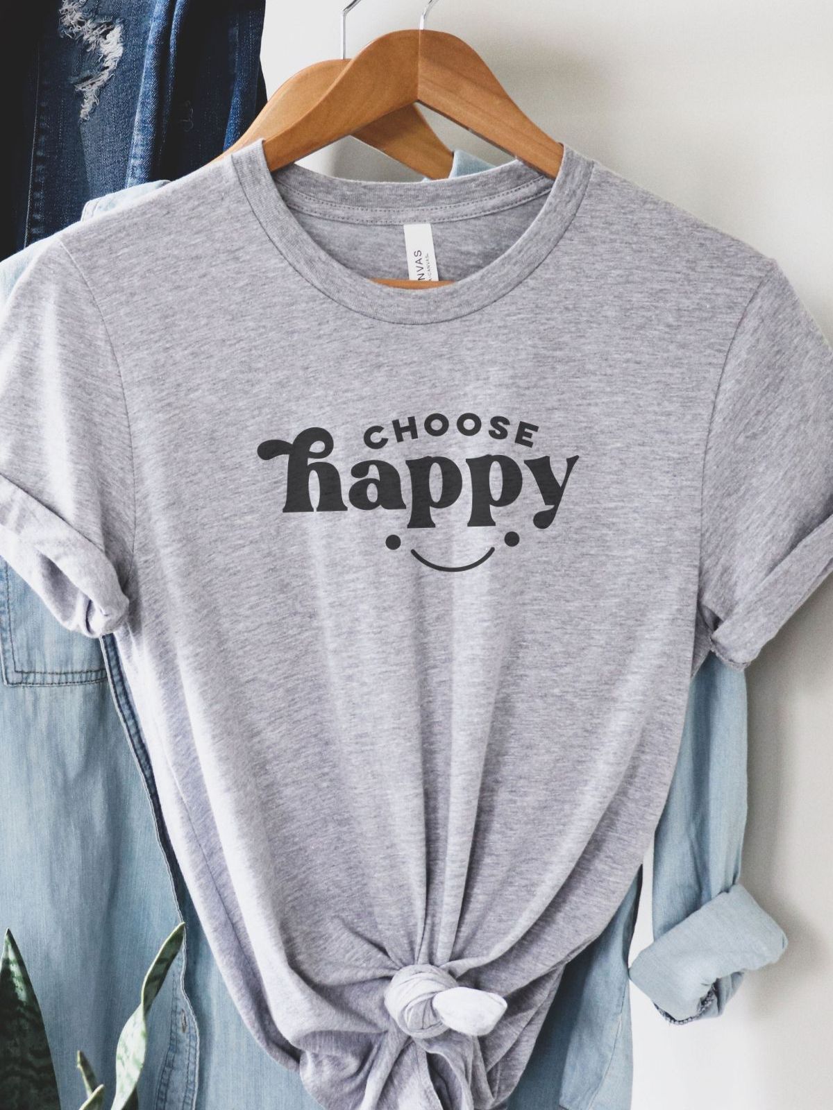 Choose Happy Unisex Tee Positive Vibes