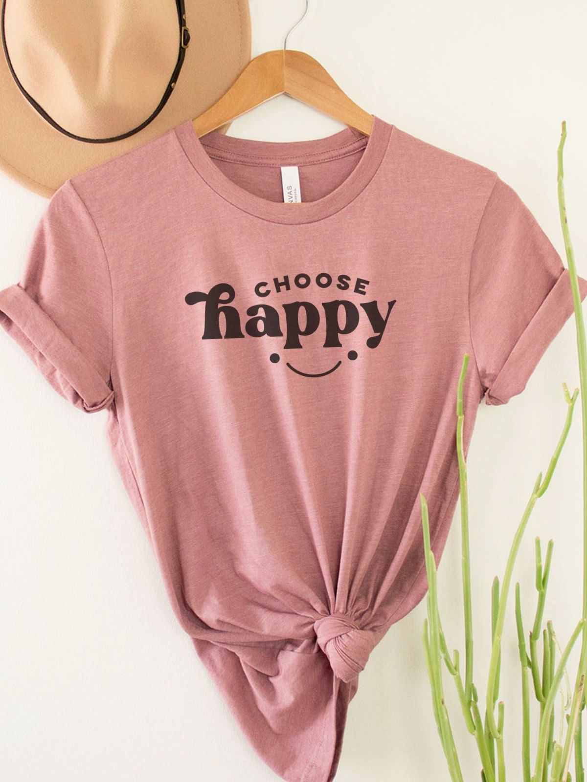 Choose Happy Unisex Tee Positive Vibes