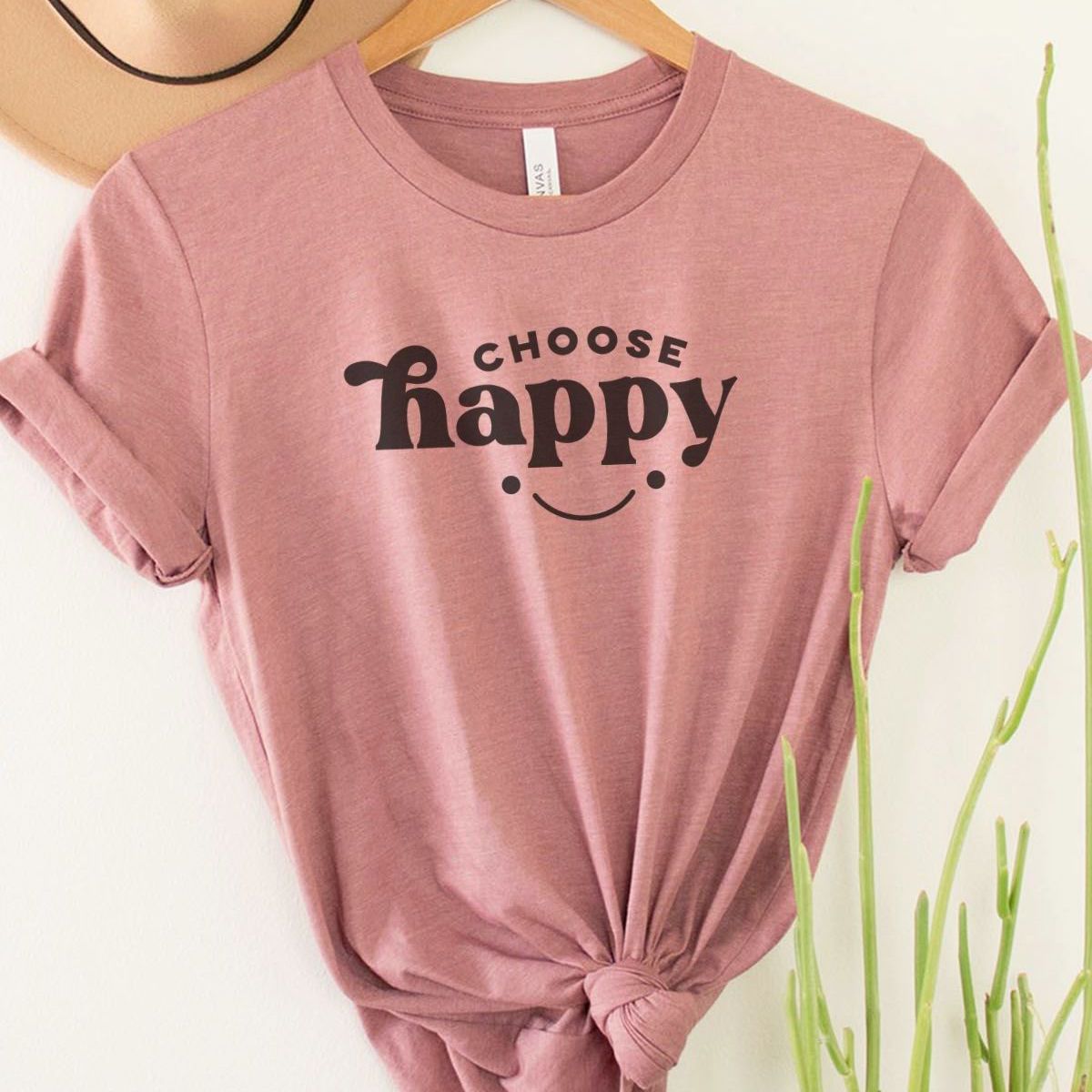 Choose Happy Unisex Tee Positive Vibes