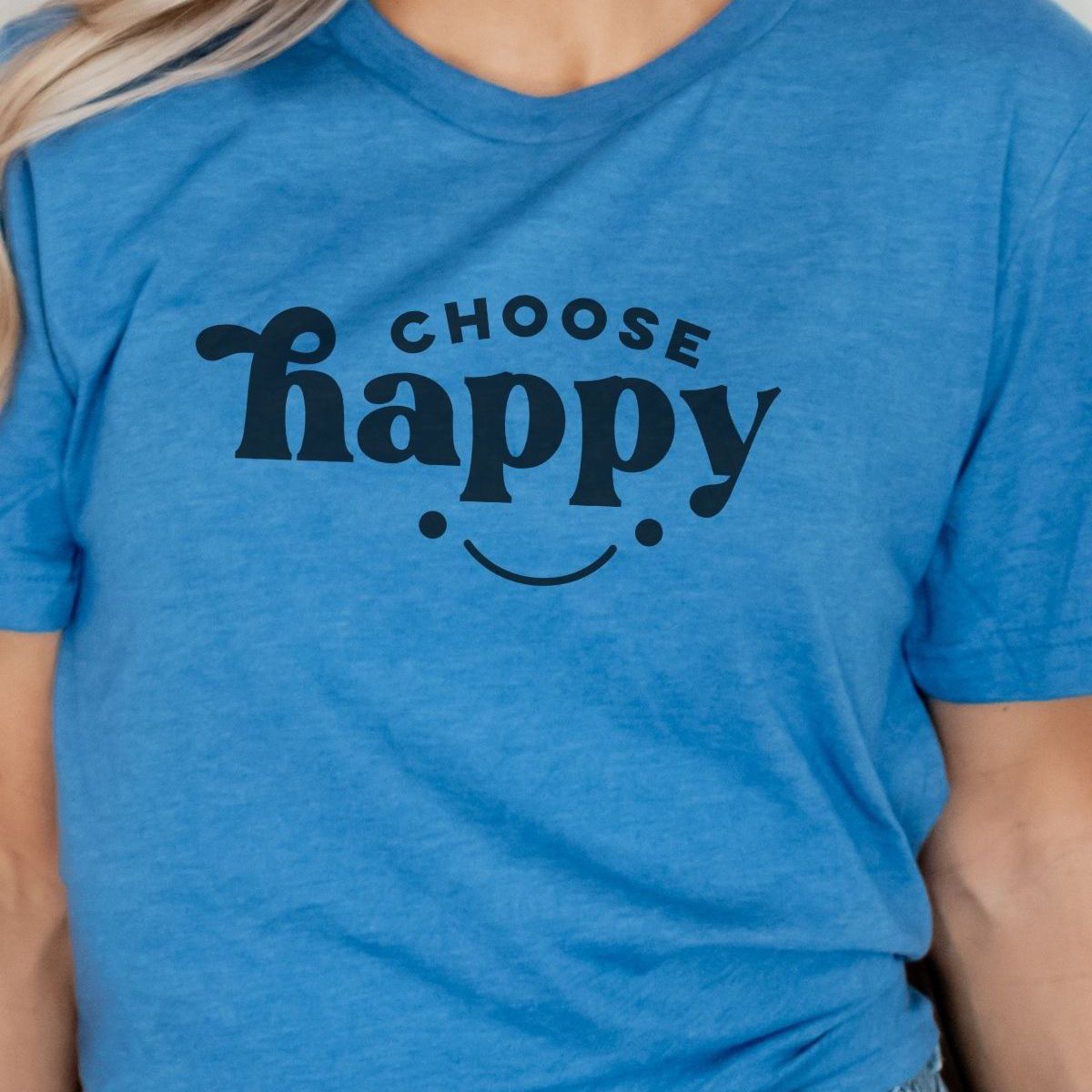 Choose Happy Unisex Tee Positive Vibes