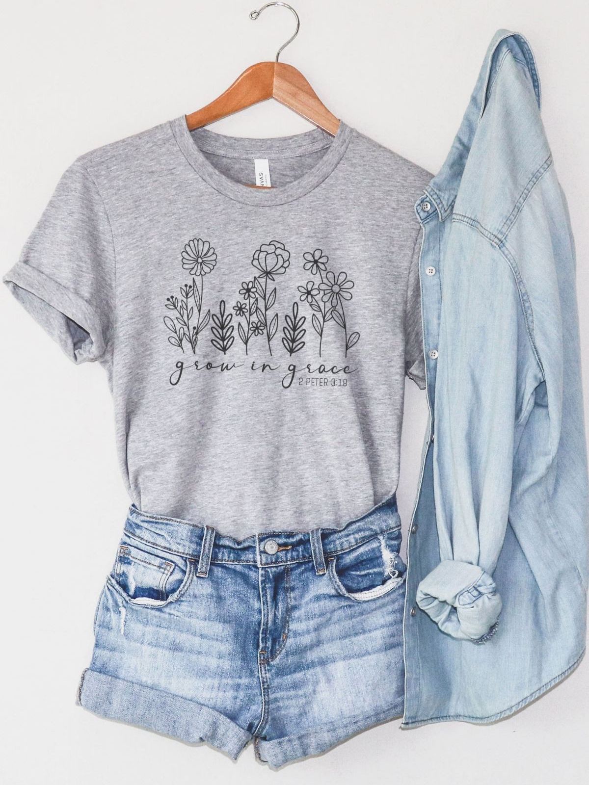 Floral Grace Graphic Tee