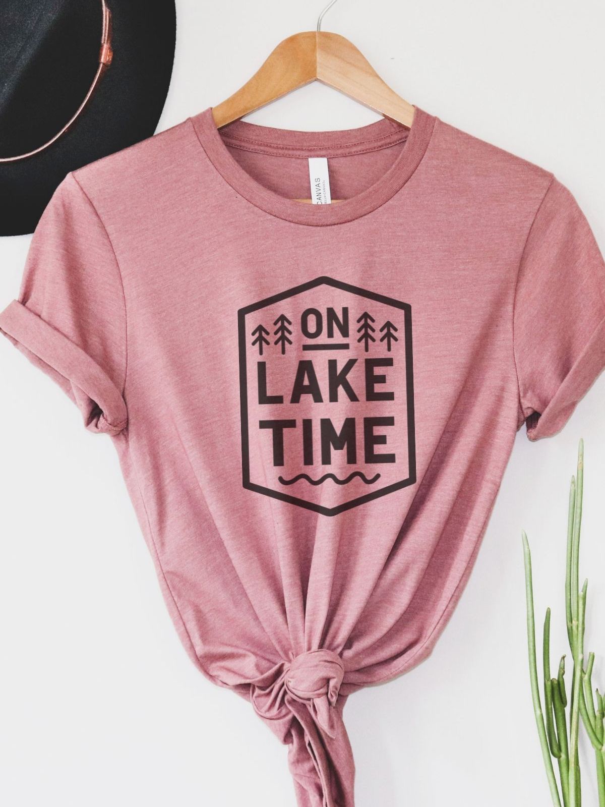 On Lake Time Womens T-Shirt Summer