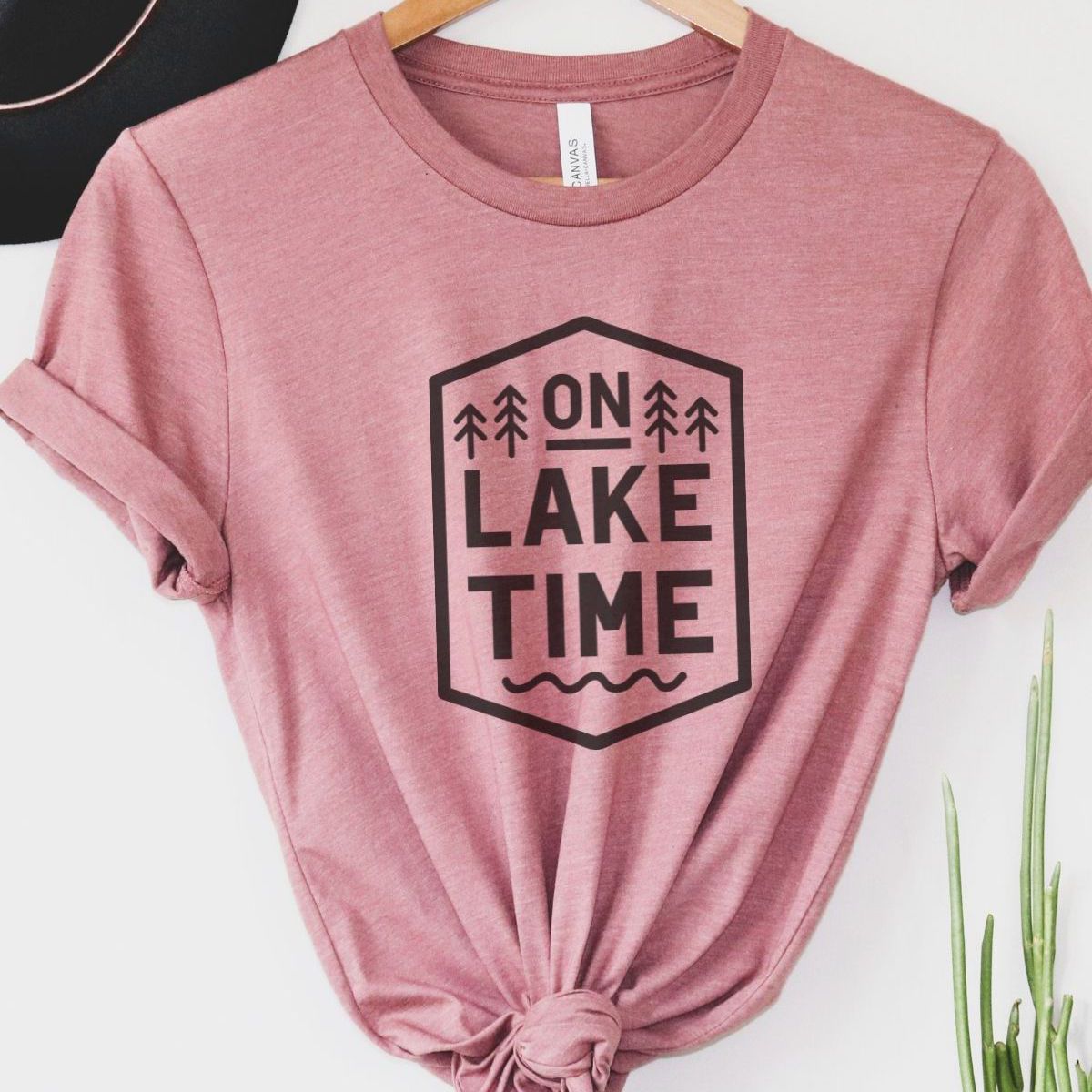 On Lake Time Womens T-Shirt Summer
