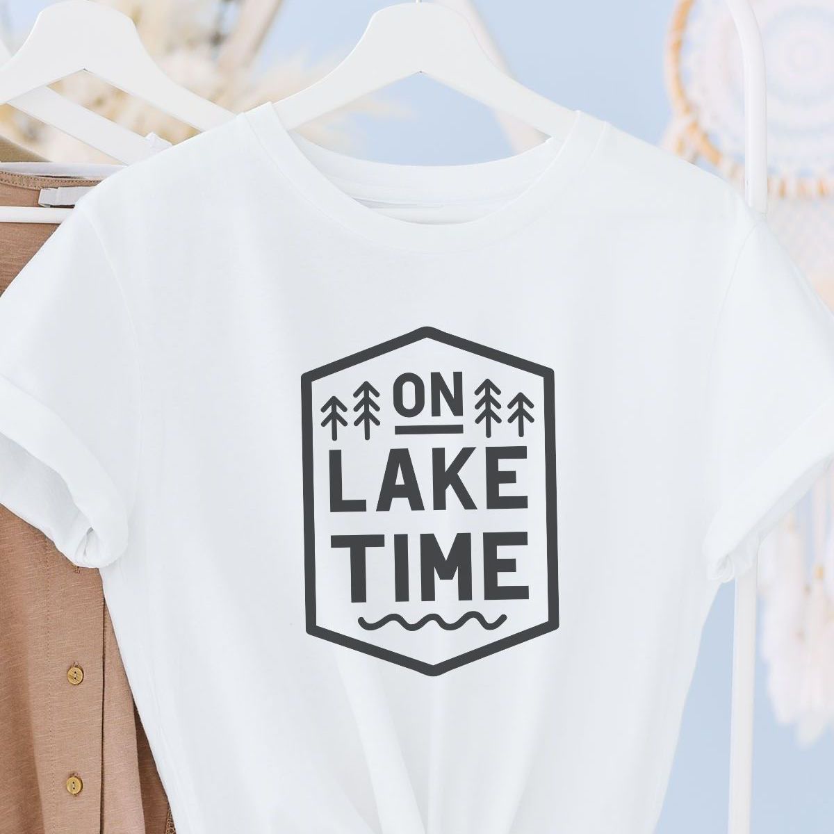 On Lake Time Womens T-Shirt Summer