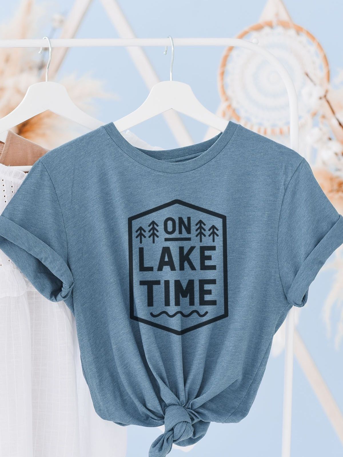 On Lake Time Womens T-Shirt Summer