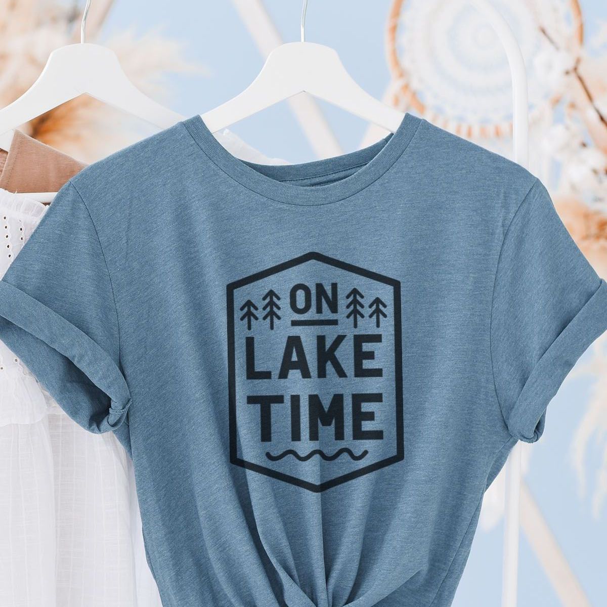 On Lake Time Womens T-Shirt Summer