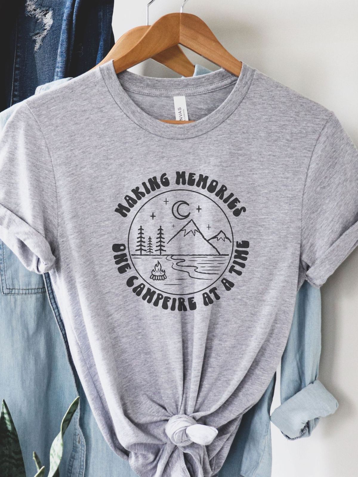 Making Memories Women T Shirt Camping Season