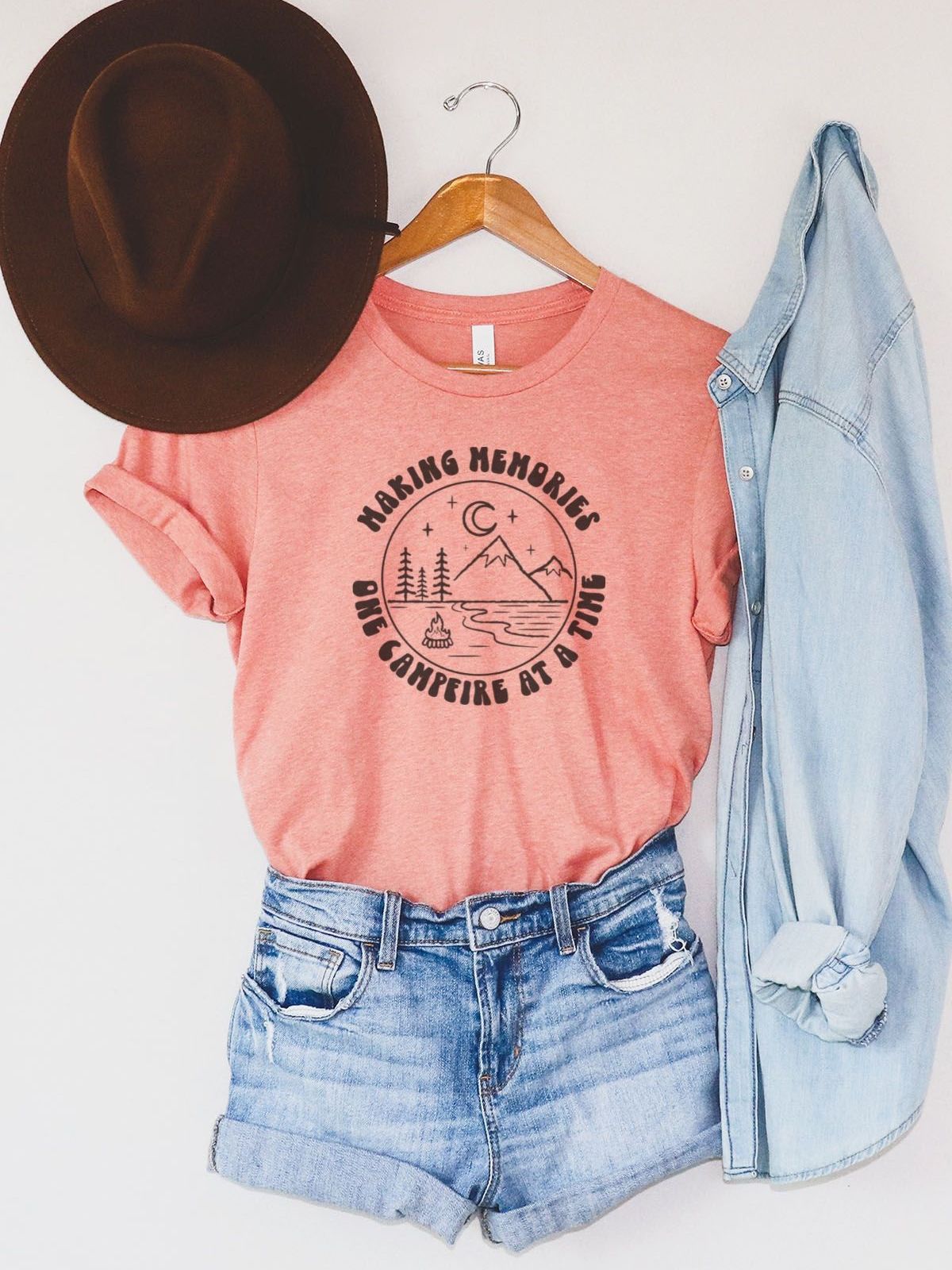 Making Memories Women T Shirt Camping Season