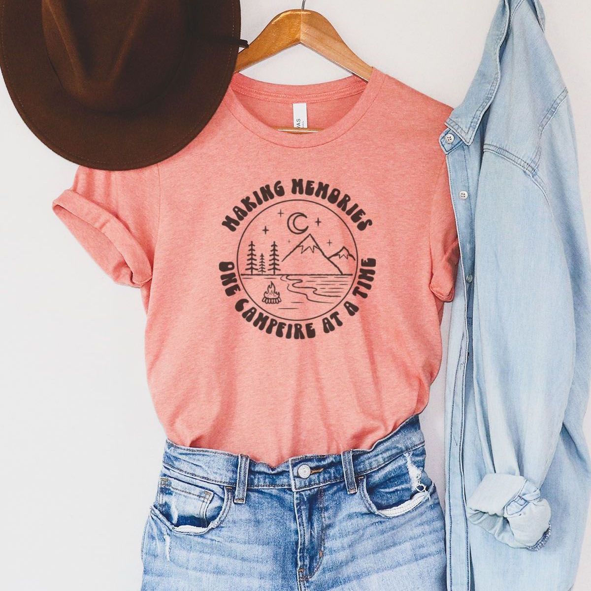 Making Memories Women T Shirt Camping Season