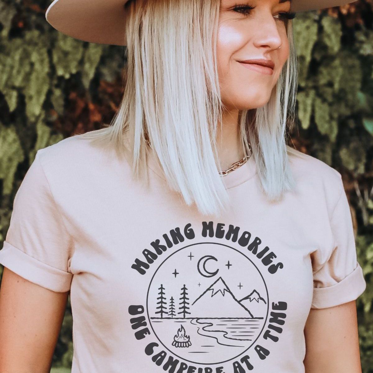 Making Memories Women T Shirt Camping Season