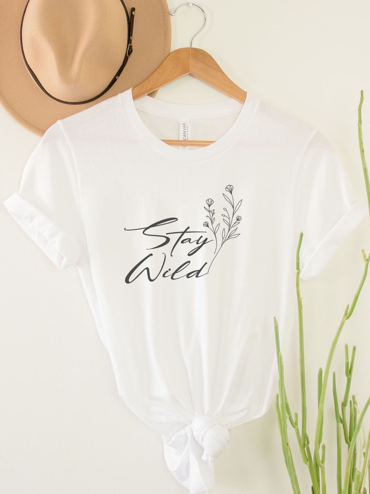 Stay Wild Womens T-Shirt Casual Wear