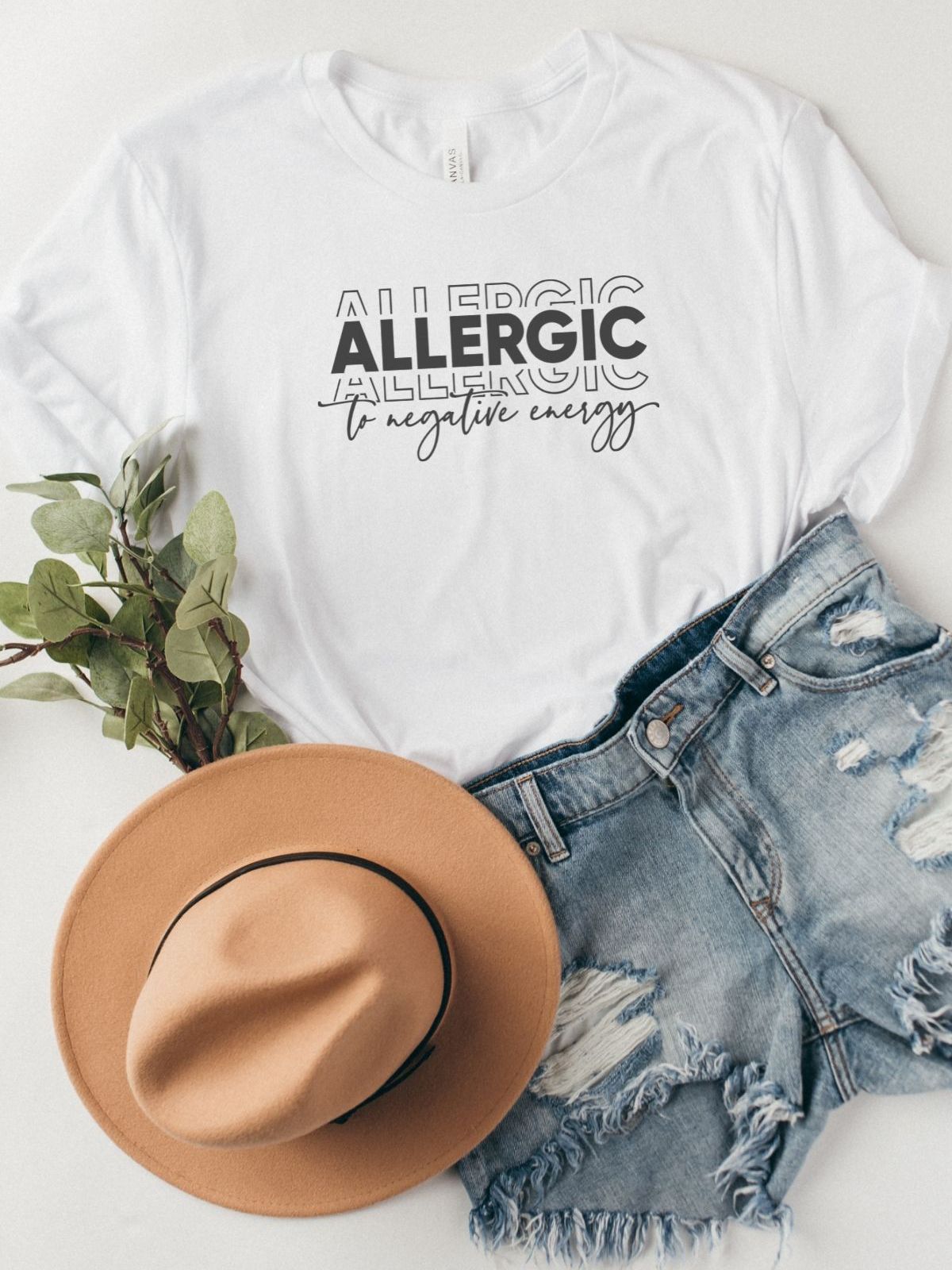 Allergic to Negative Energy Women's T-Shirt Casual Wear