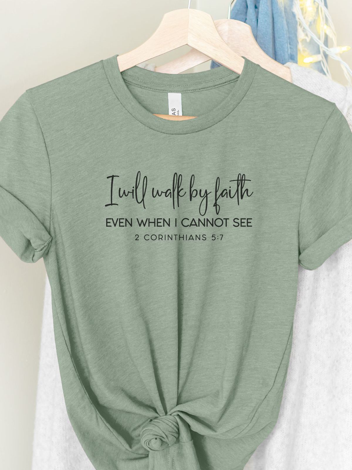 I Will Walk by Faith Women's T-Shirt Casual Wear