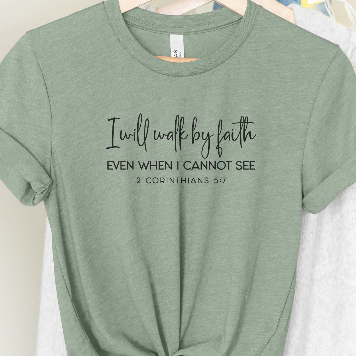 I Will Walk by Faith Women's T-Shirt Casual Wear