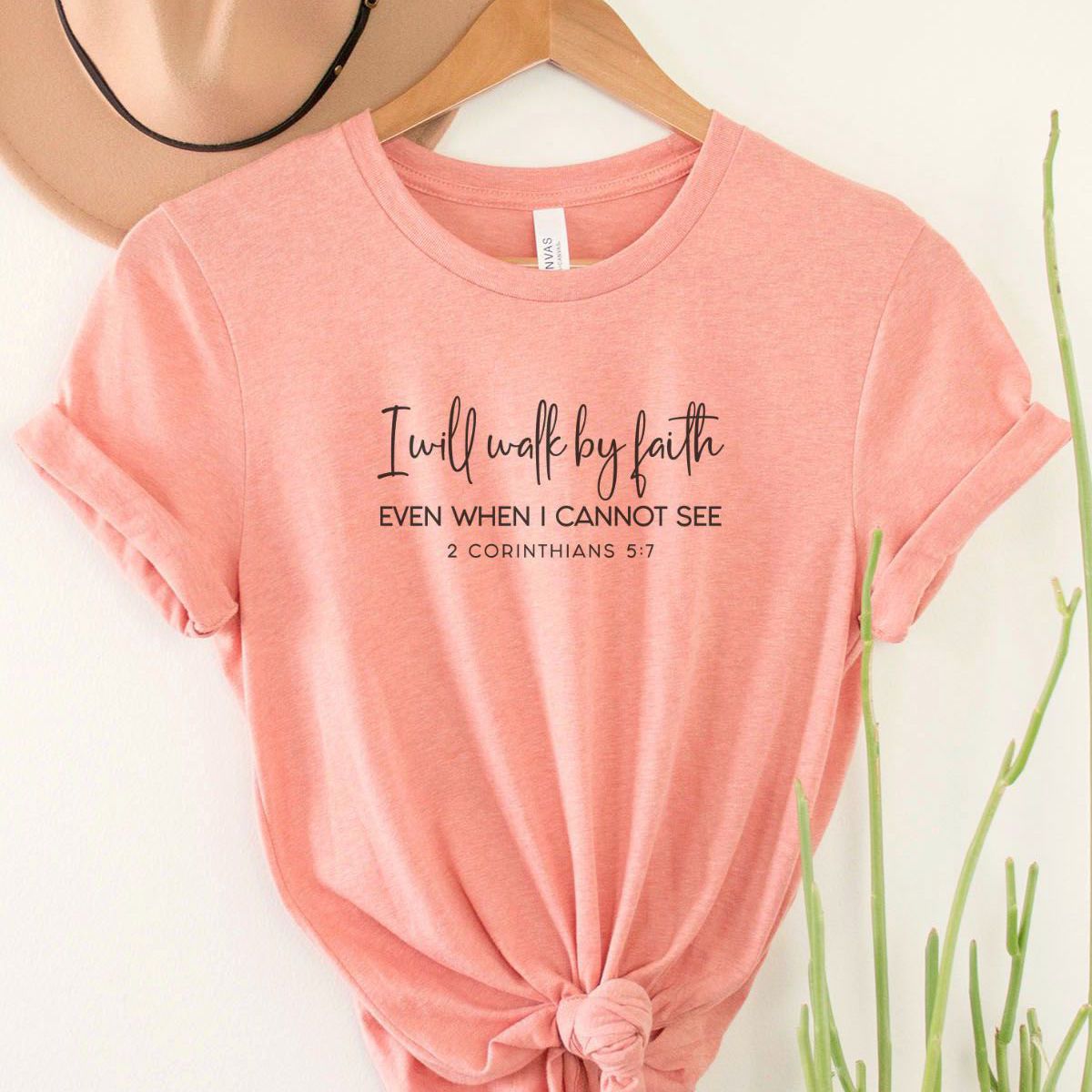 I Will Walk by Faith Women's T-Shirt Casual Wear