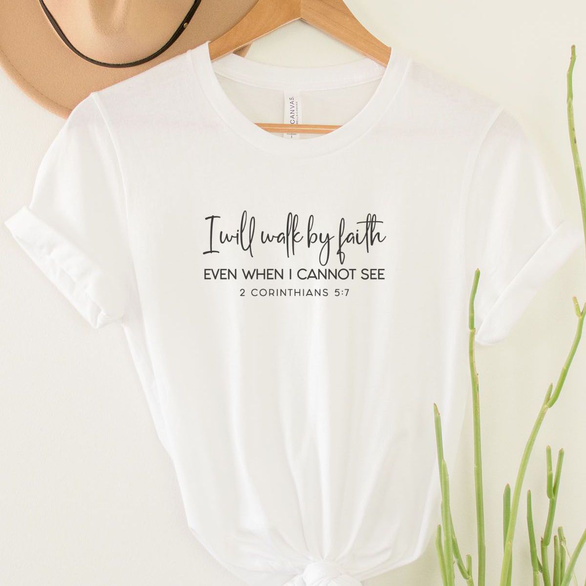 I Will Walk by Faith Women's T-Shirt Casual Wear