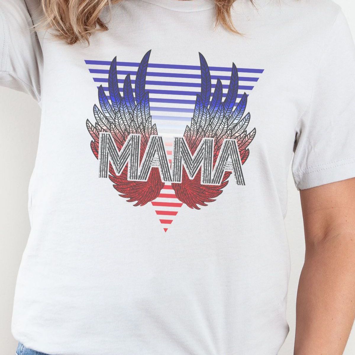 Mama Women T-Shirt Independence Day